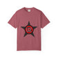 Retro Star Emblem Unisex Garment-Dyed T-shirt - snazzymerch