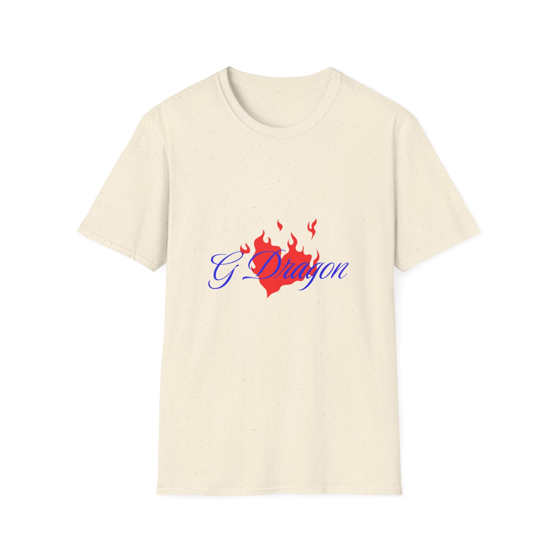 Heart on Fire Bold Script Unisex Softstyle Tee - snazzymerch