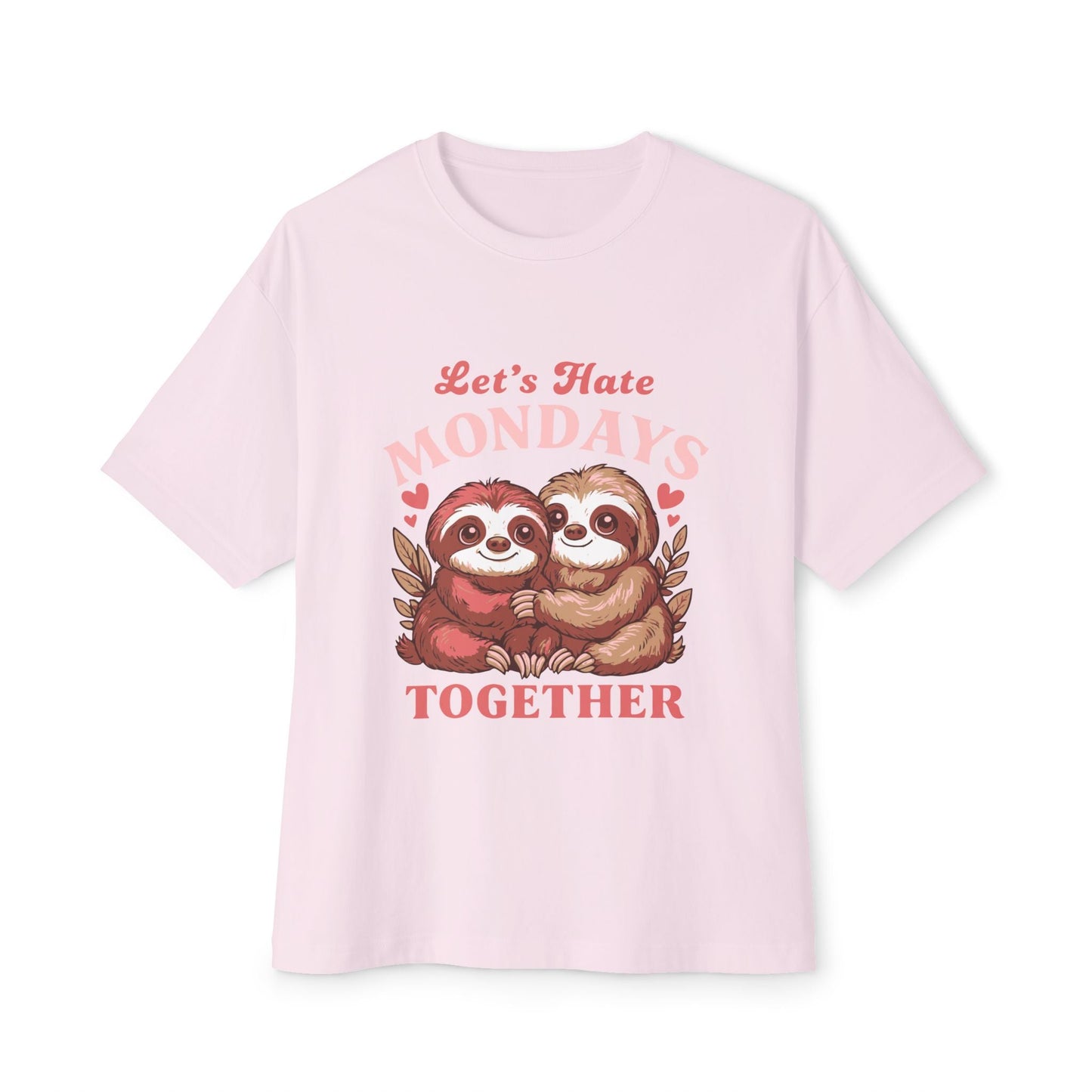 Oversized boxy Tee – Snazzy Lets hate Monday Edition Printify