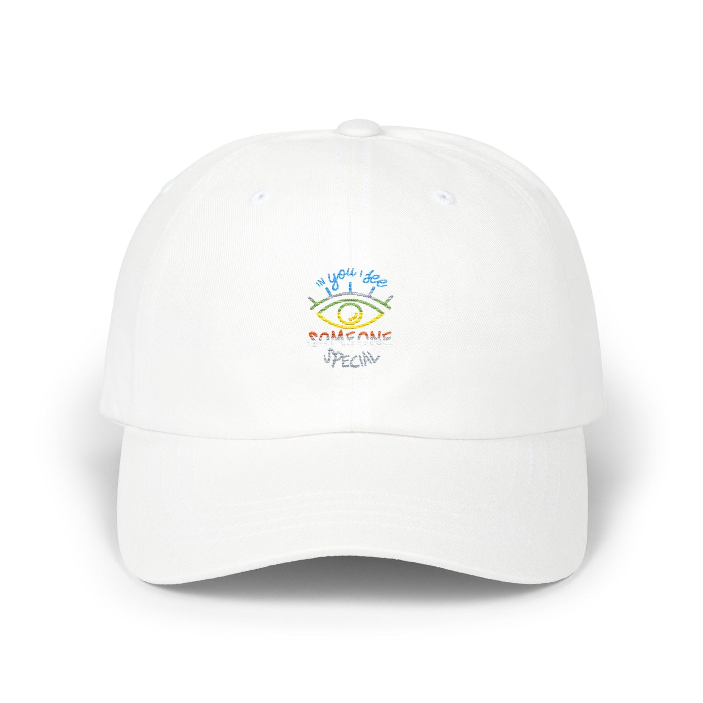 Vibrant Eye and Text Classic dad cap Printify