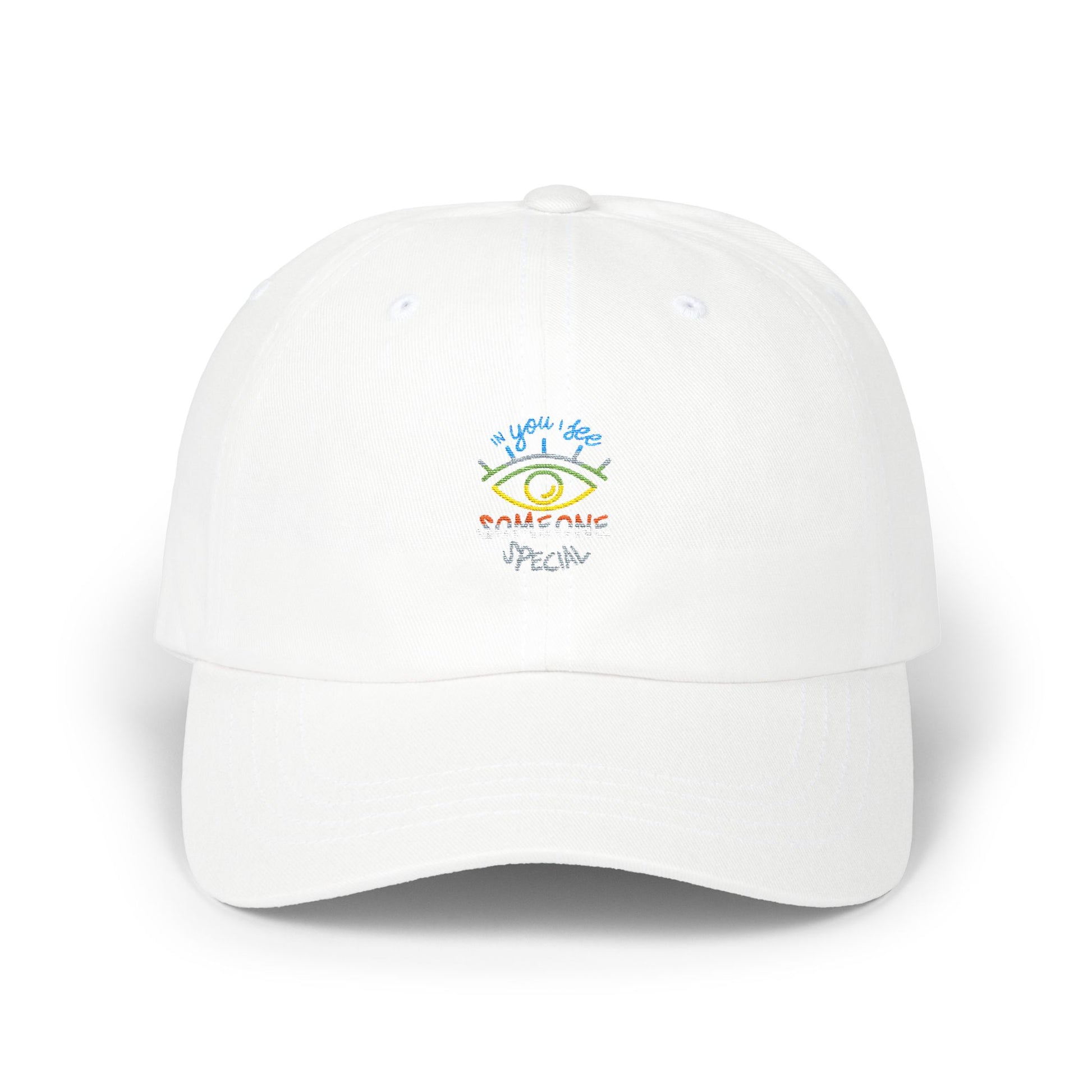 Vibrant Eye and Text Classic dad cap Printify