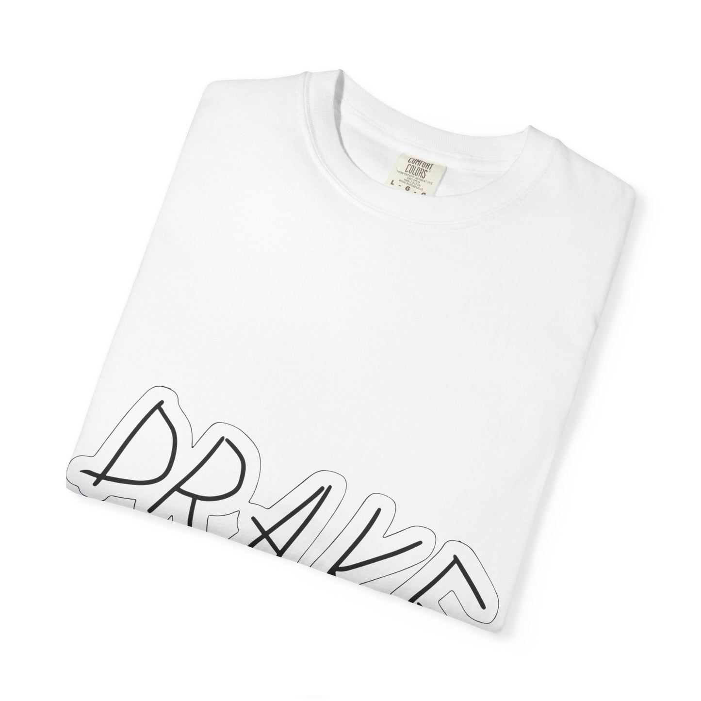 Dra-ke Graffiti Script Dyed Tshirt Printify