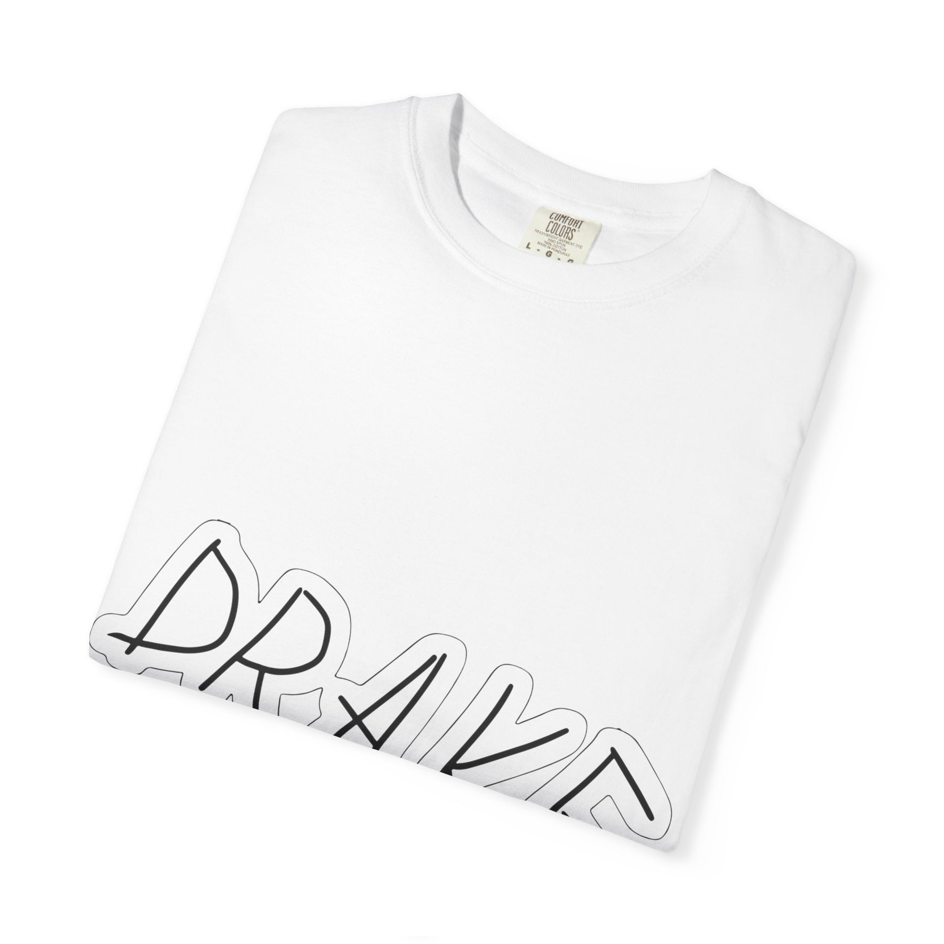 Dra-ke Graffiti Script Dyed Tshirt Printify