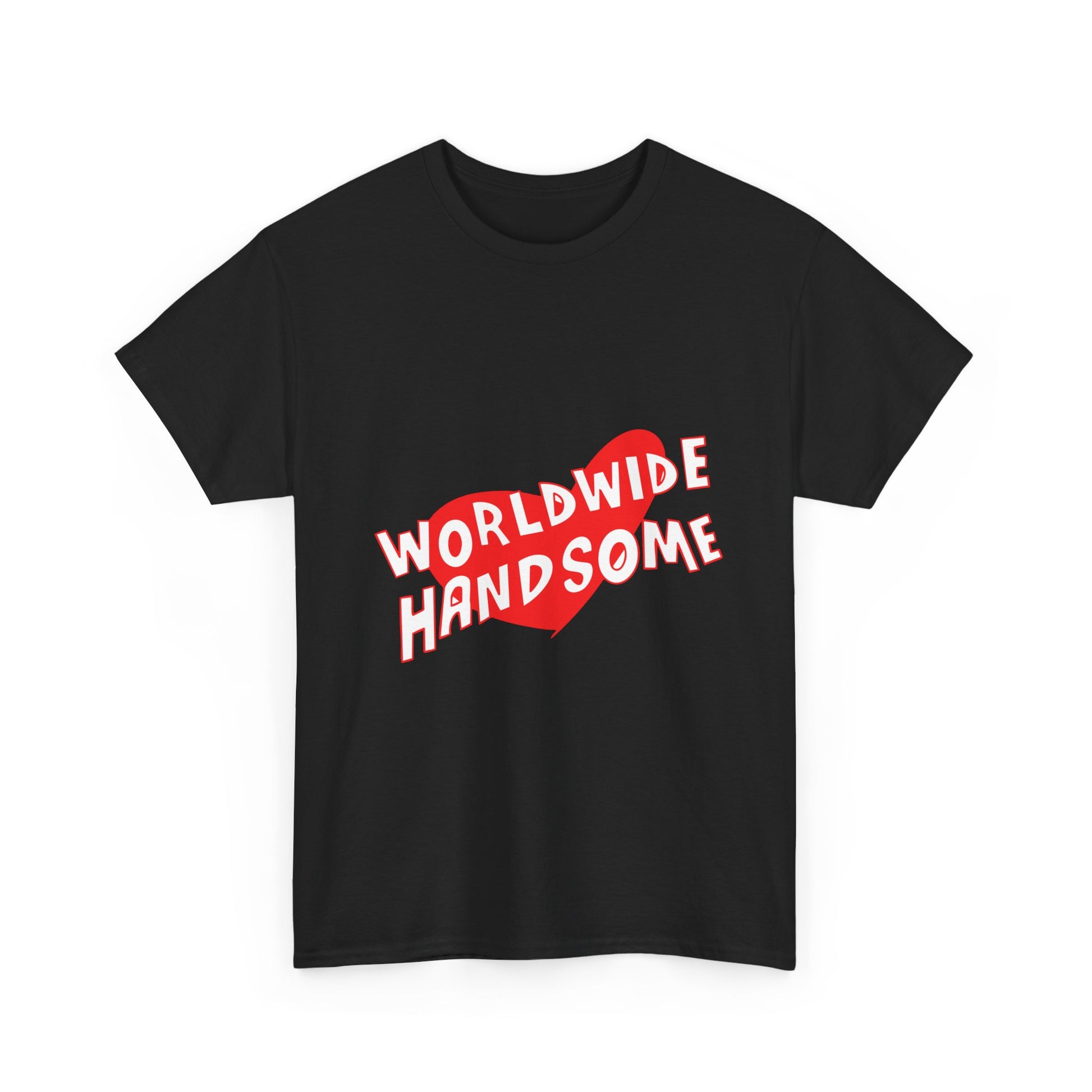 Worldwide Handsome Heart Unisex Heavy Cotton Tee Printify