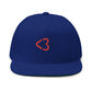 Minimal Heart Icon Fill Bill cap - snazzymerch