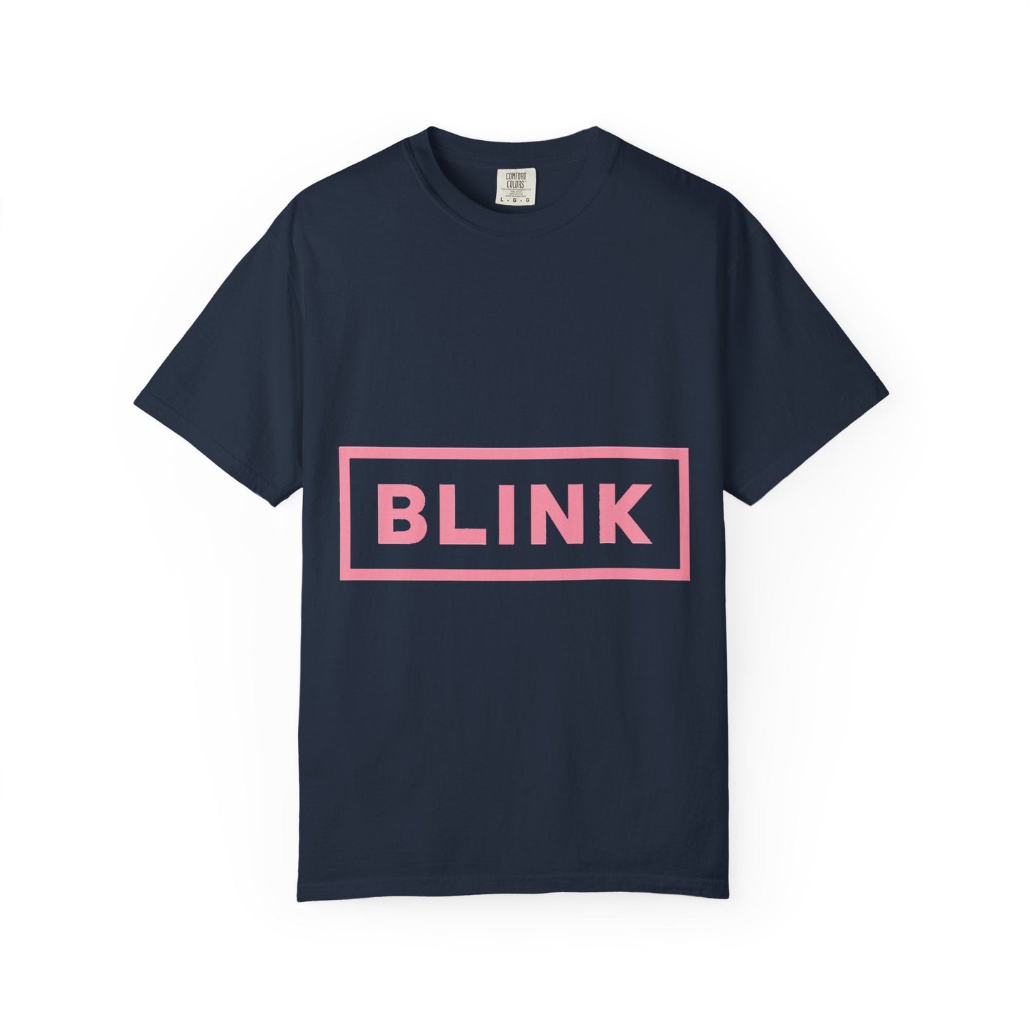 Minimal BLINK Logo – Dyed T-shirt Printify