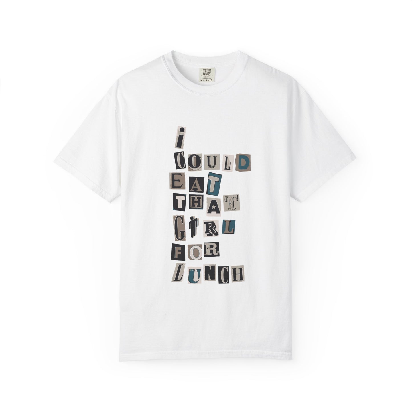 Billie Eilish Inspired Dyed T-shirt – Mixed Message Collage Edition Printify