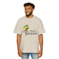 Sky Journey Balloon Men's Heavy Oversized Tee - snazzymerch