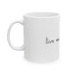 Retro Heart & Self Love Ceramic Mug, (11oz, 15oz) - snazzymerch