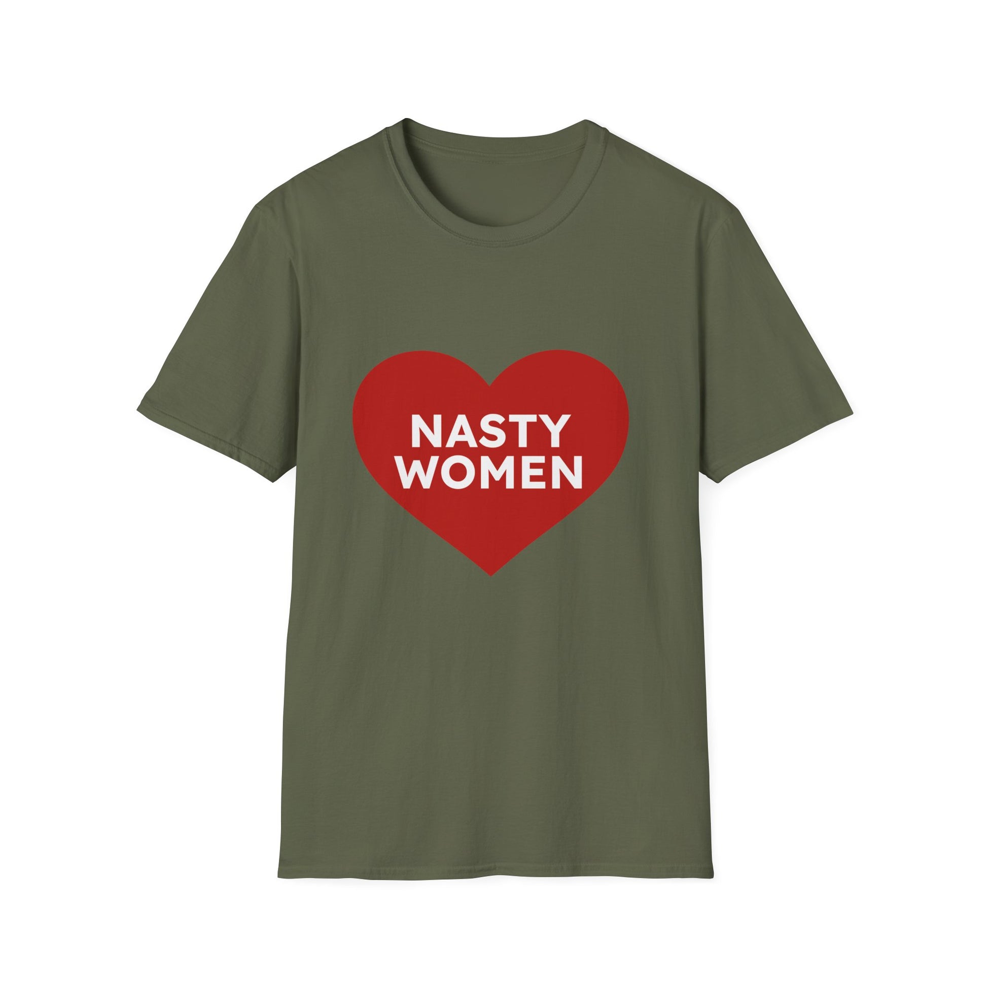 Nasty Women Heart - Unisex Softstyle T-shirt Printify