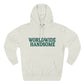 Global Handsome Typography Three-Panel Fleece Hoodie - snazzymerch