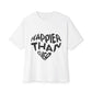 Billie Eilish Inspired Oversized T-Shirt – Happier Heart Lettering Edition Printify