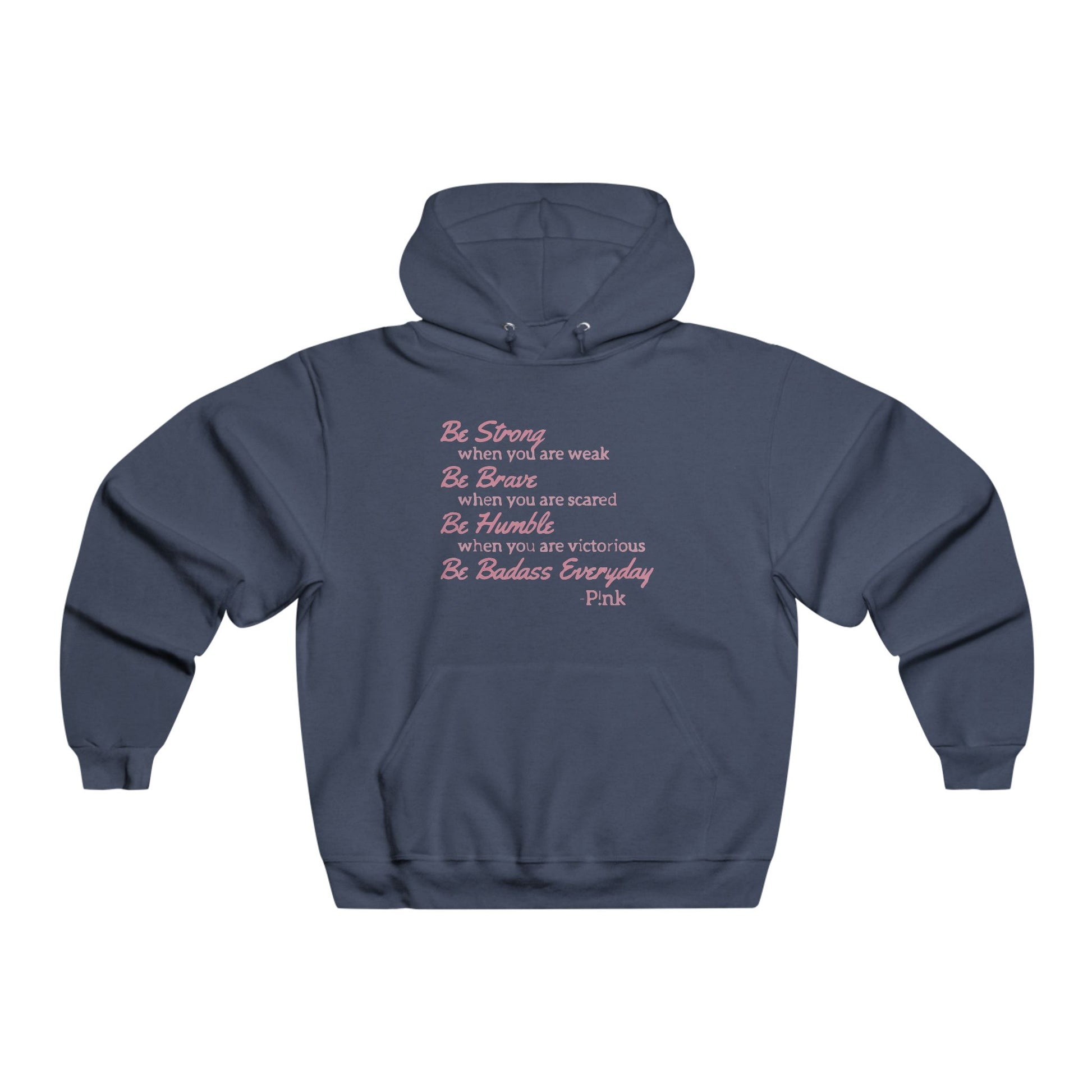 Beautiful Script Men's NUBLEND® Hooded Sweatshirt - snazzymerch