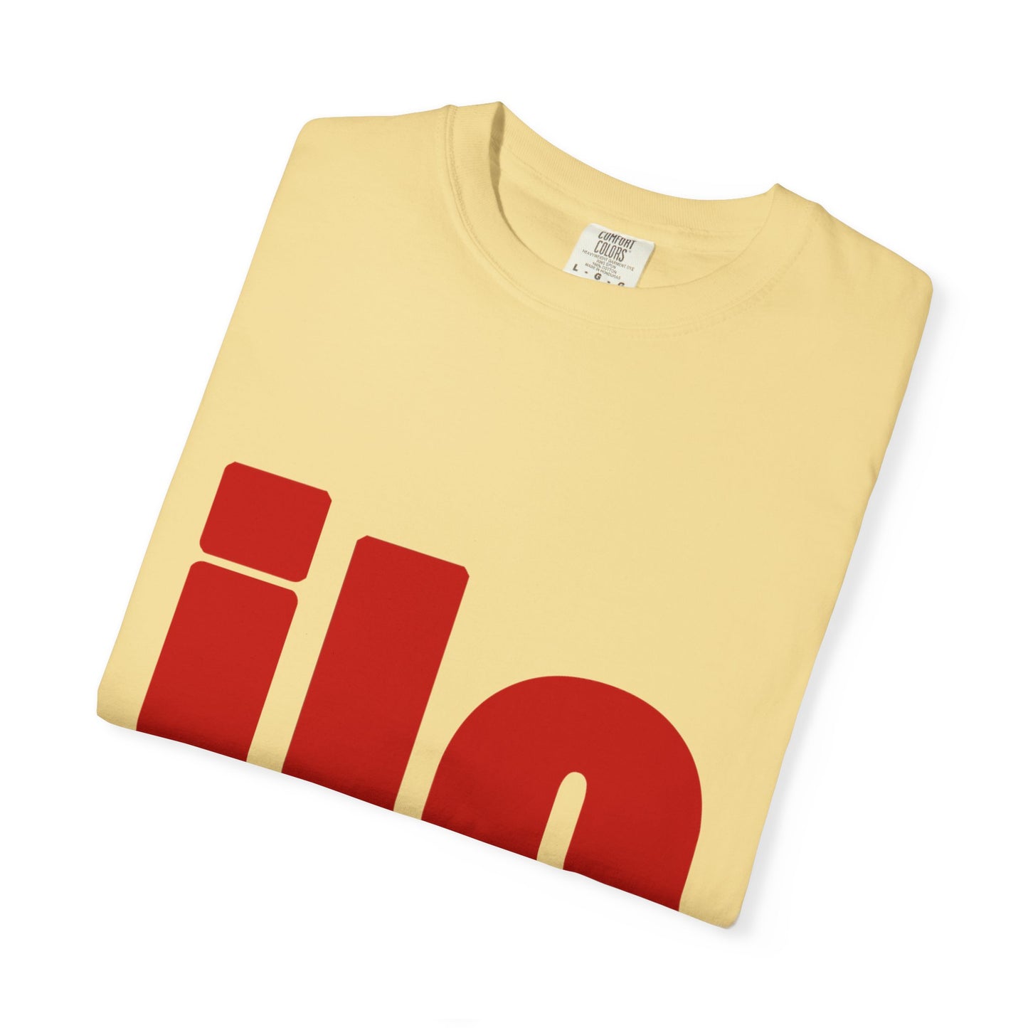 Billie Eilish Inspired Dyed T-shirt – Bold Red Block Edition Printify