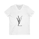 Opium Minimal Unisex Jersey Short Sleeve V-Neck Tee - snazzymerch