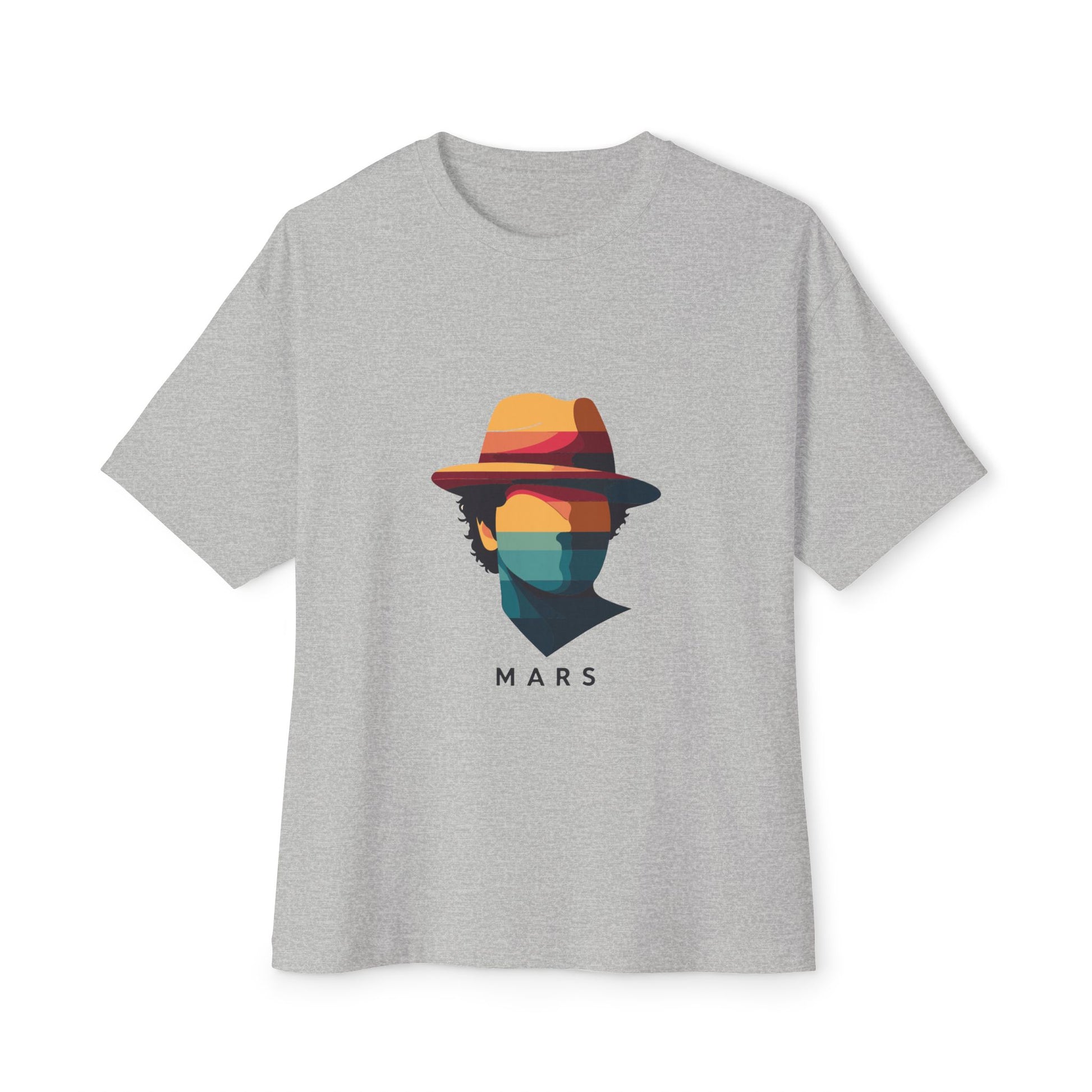 Funk Shadow Portrait Unisex Oversized Boxy Tee Printify