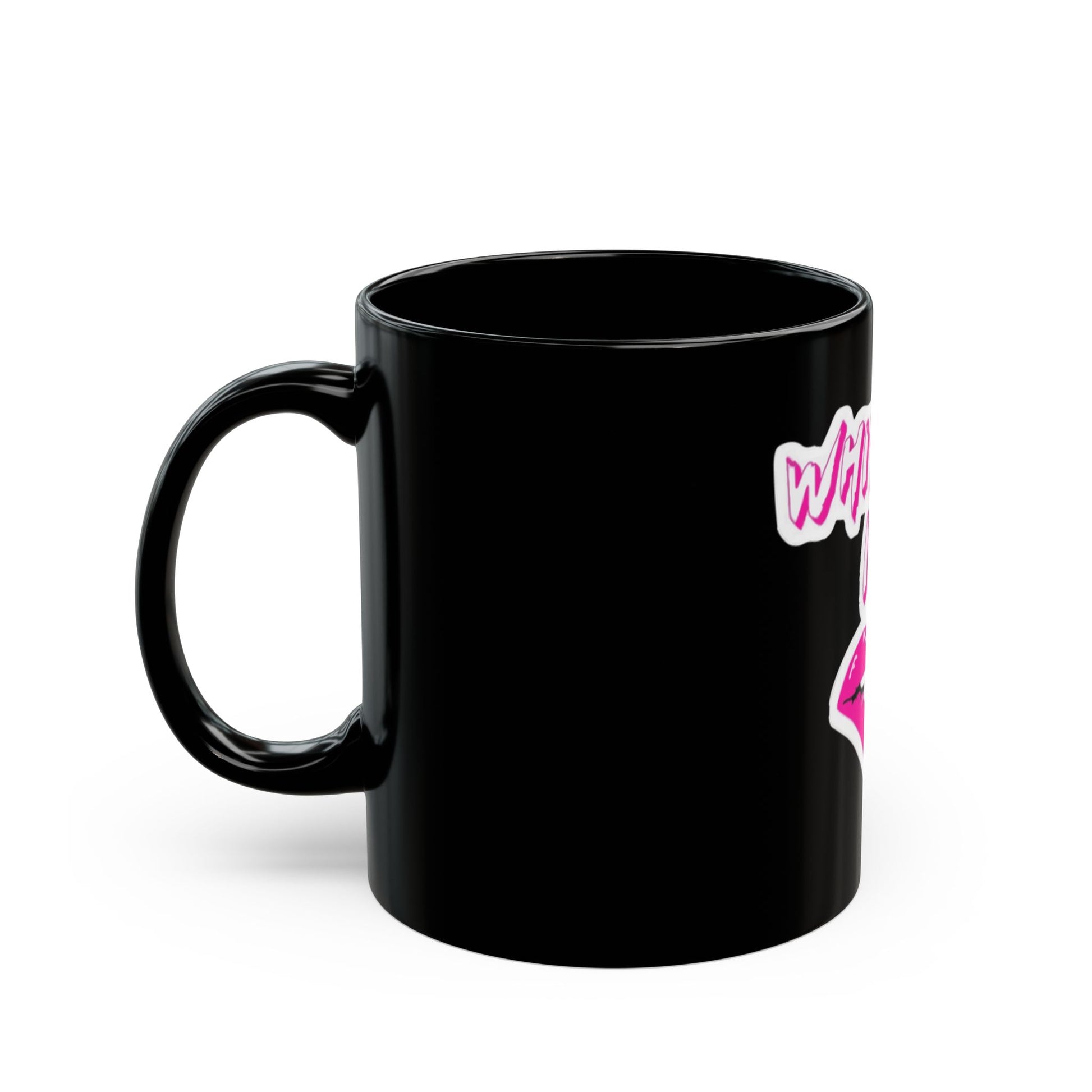 Whisper Lips Black Mug (11oz, 15oz) - snazzymerch