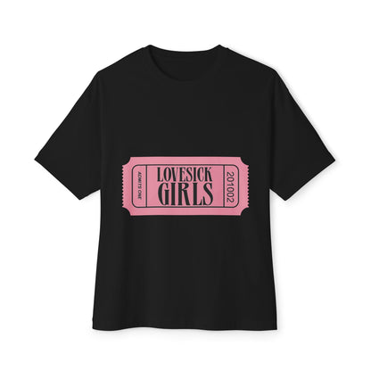 Lovesick Girls Ticket – Oversized Boxy Tee Printify