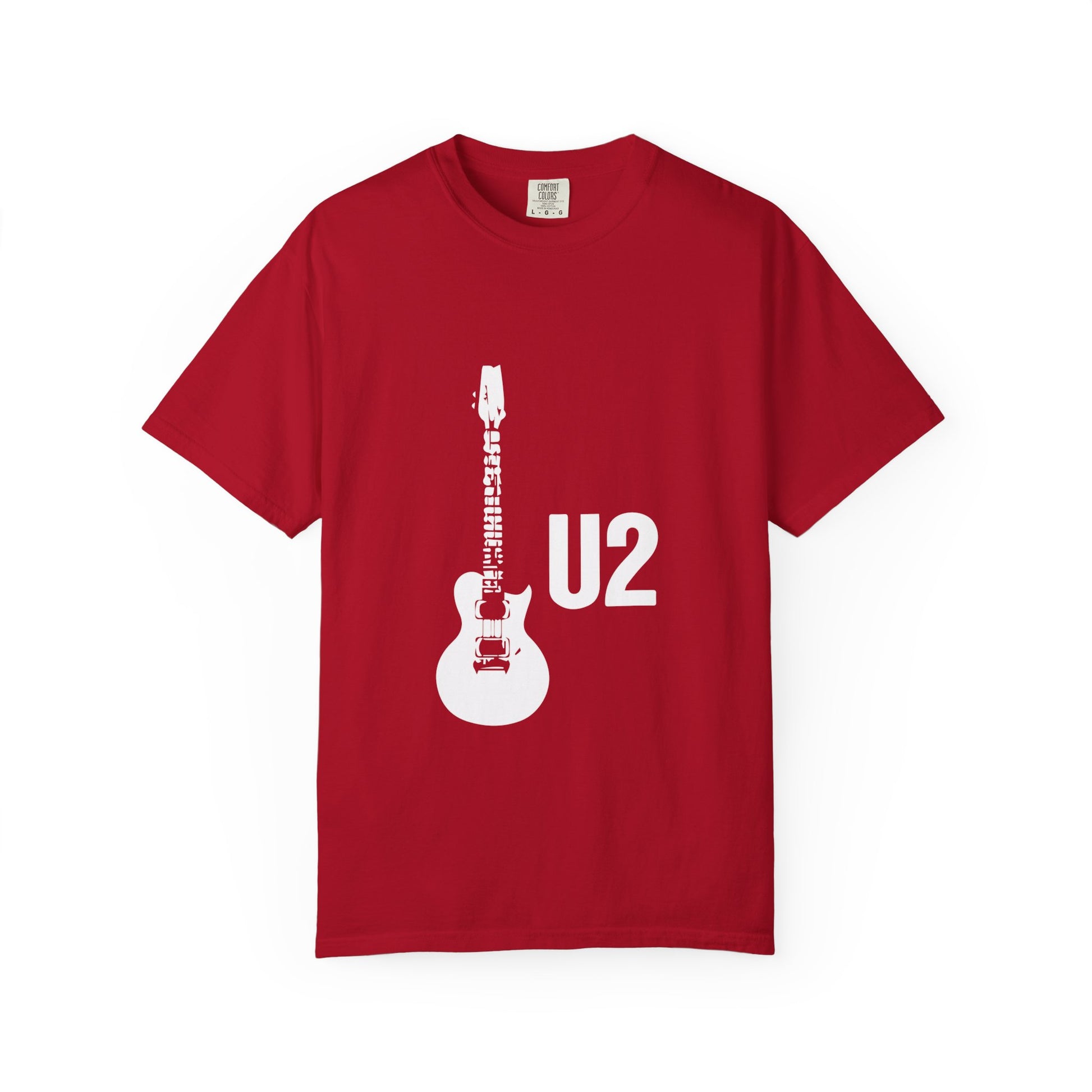 Minimal Guitar Logo Unisex Garment-Dyed T-shirt - snazzymerch