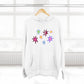 Rainbow Spark Burst Three-Panel Fleece Hoodie - snazzymerch