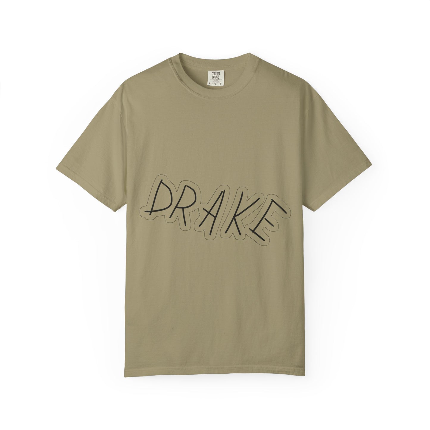 Dra-ke Graffiti Script Dyed Tshirt Printify