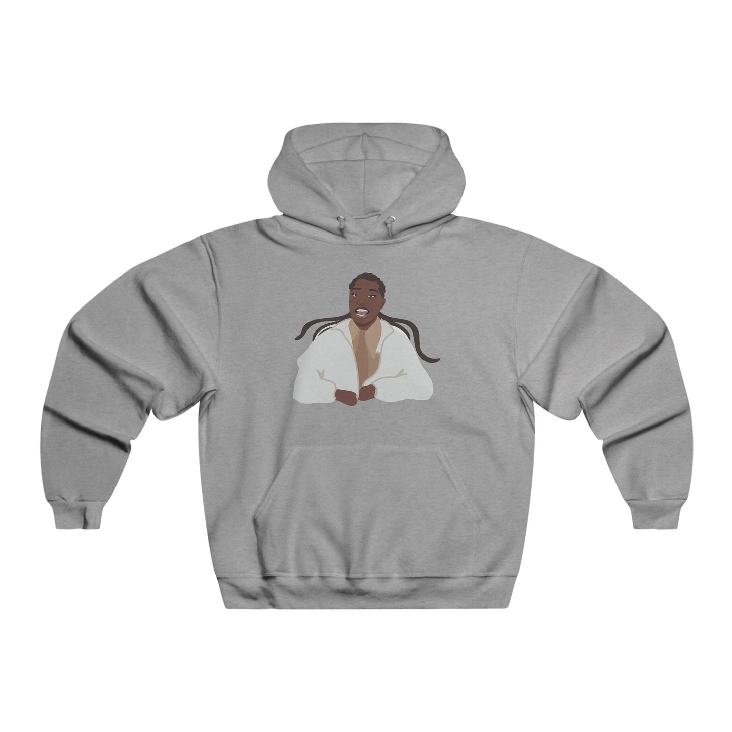 Vector Portrait Men's NUBLEND® Hooded Sweatshirt - snazzymerch