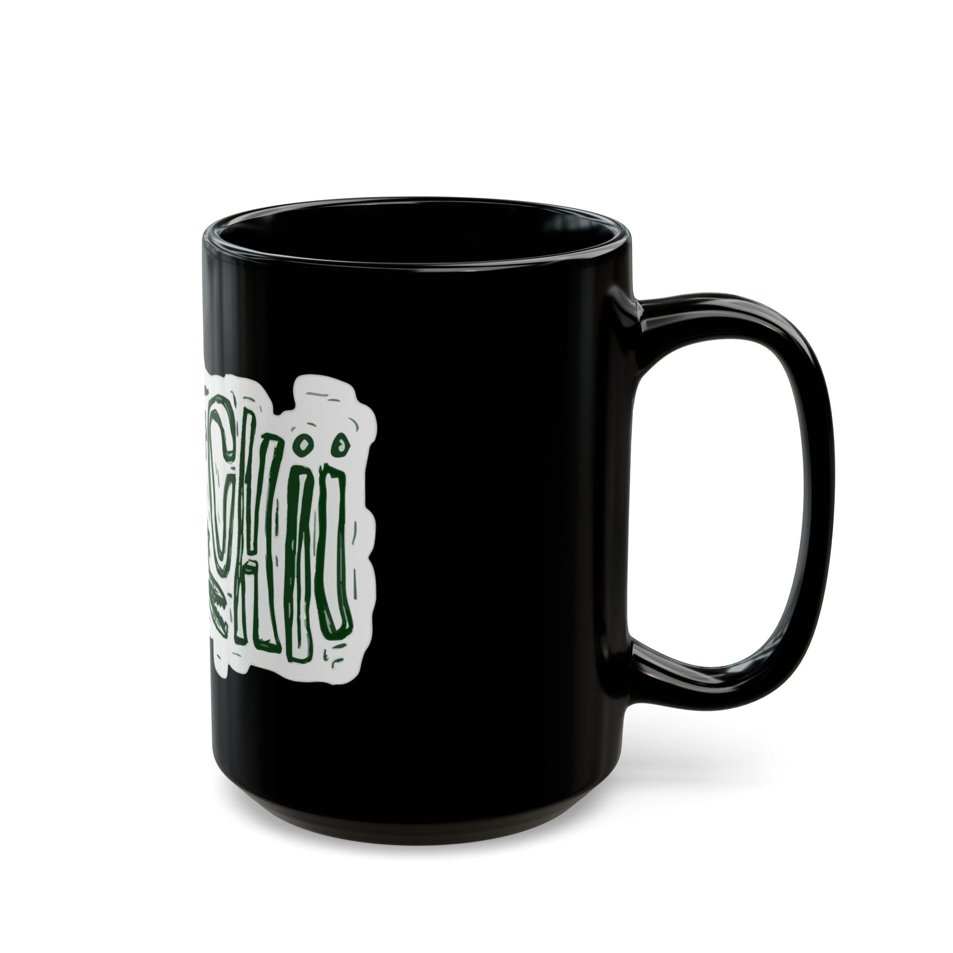 Lizard Lettering Black Mug (11oz, 15oz) - snazzymerch