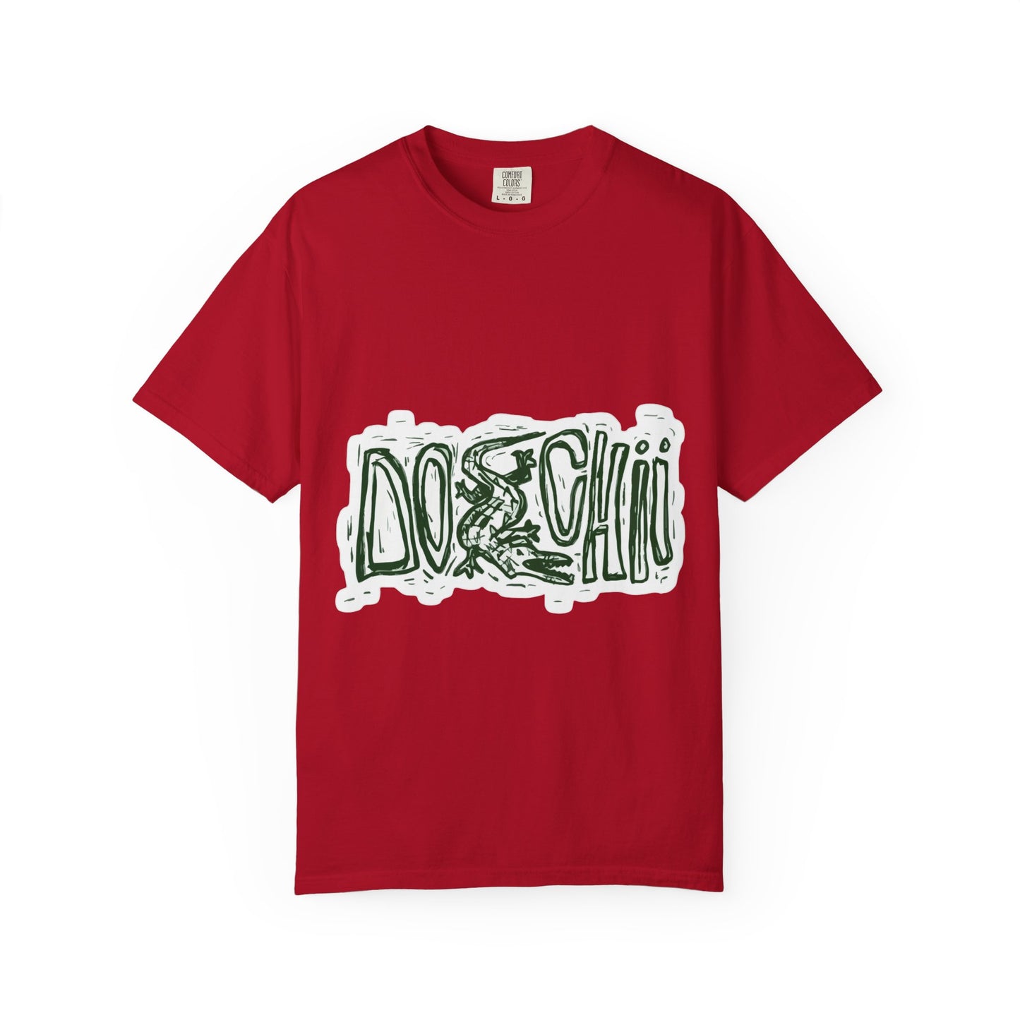 Lizard Lettering Unisex Garment-Dyed T-shirt - snazzymerch