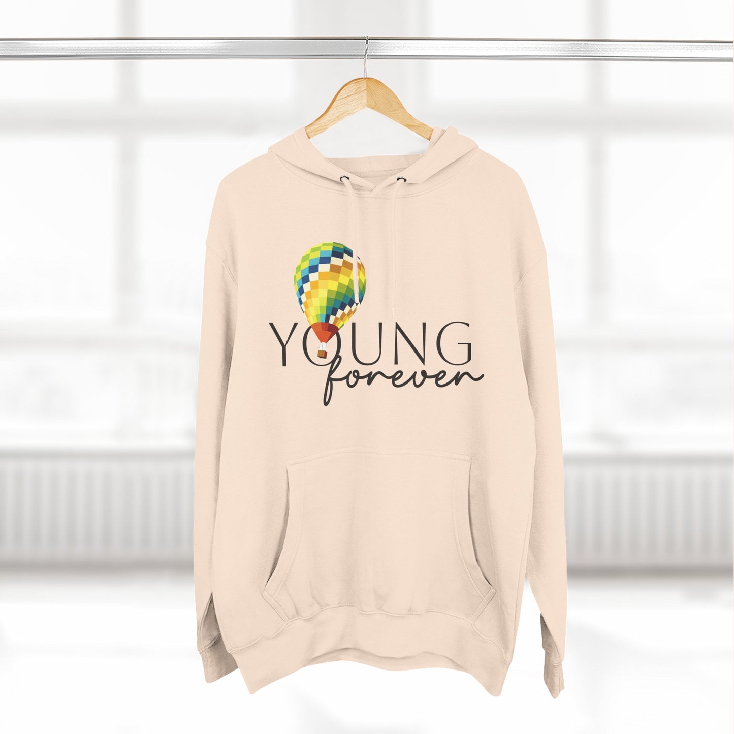 Sky Journey Balloon Three-Panel Fleece Hoodie - snazzymerch