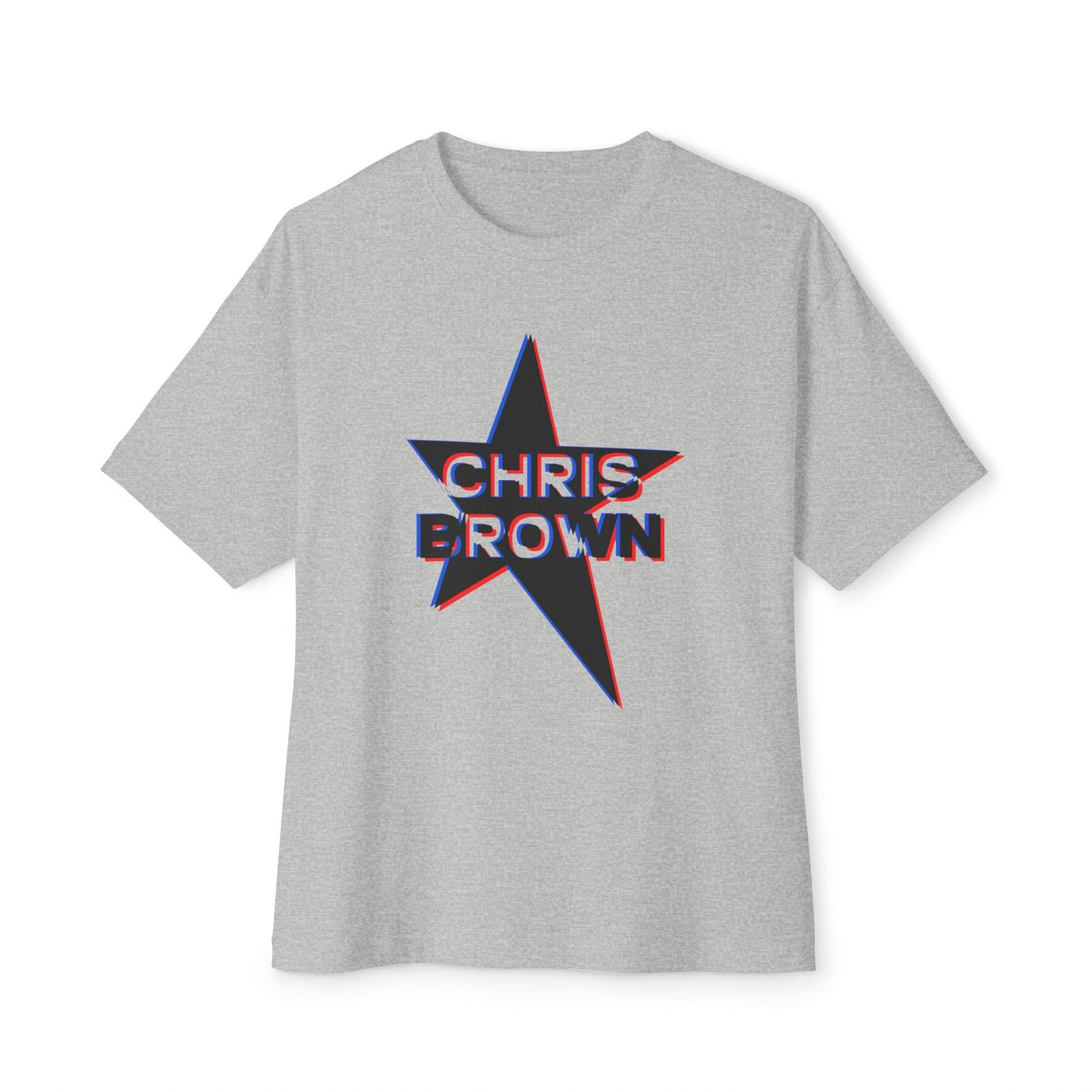 Star Outline Retro Unisex oversized Boxy Tee - snazzymerch
