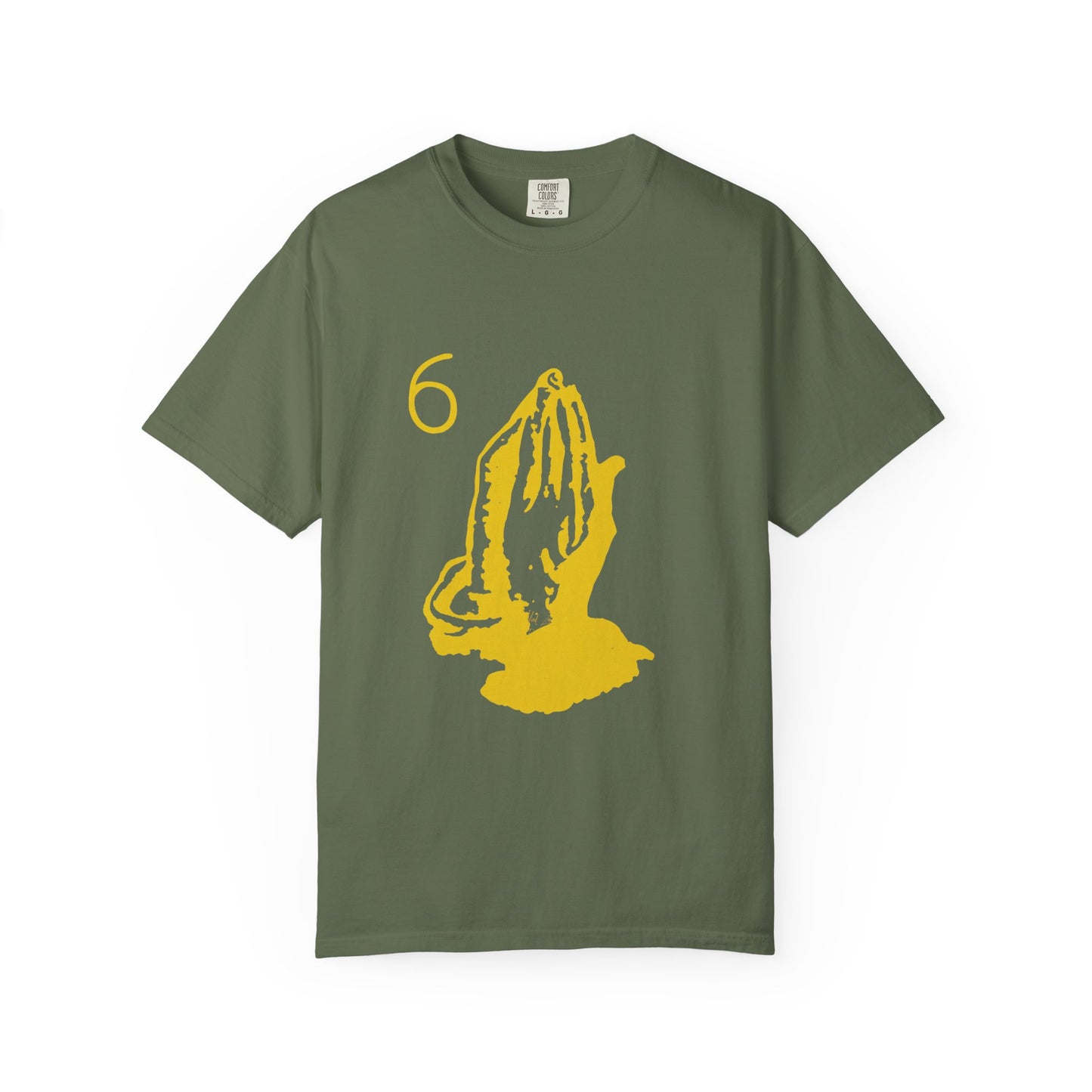 6 God Prayer Hands Dyed Tshirt Printify