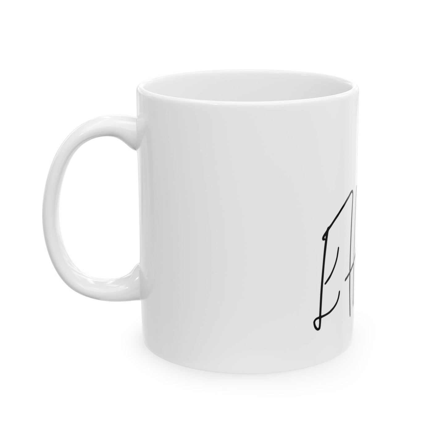 Rainbow Hat Illustration Ceramic Mug, (11oz, 15oz) - snazzymerch