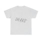 Dra-ke Graffiti Script Heavy Cotton Tee Printify