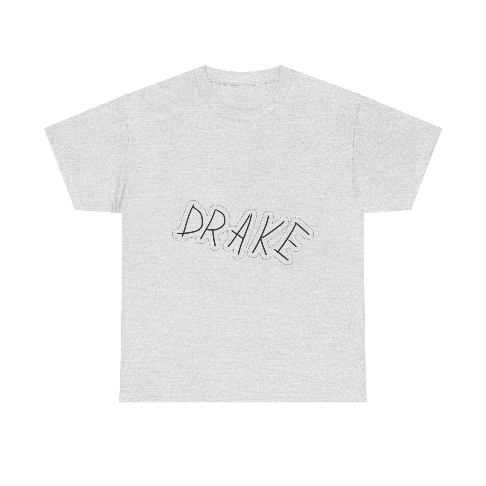 Dra-ke Graffiti Script Heavy Cotton Tee Printify