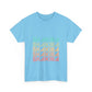 Retro Pop Lines Unisex Heavy cotton tee Printify