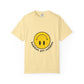 Yellow Smiley Unisex Garment-Dyed T-shirt - snazzymerch
