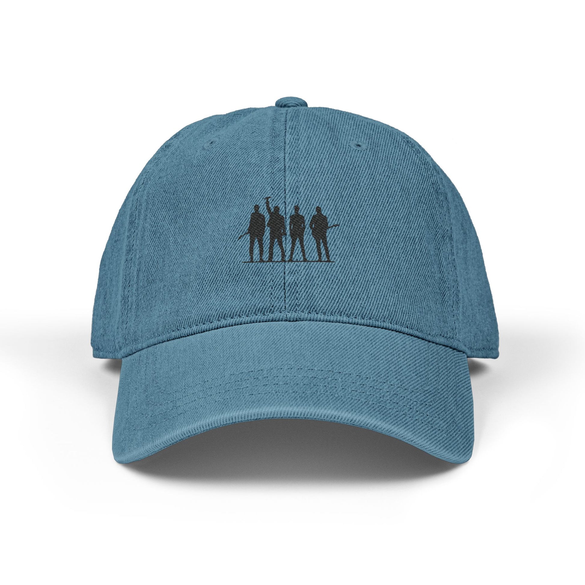 Retro Rock Vibes Denim Hat (Embroidery) - snazzymerch