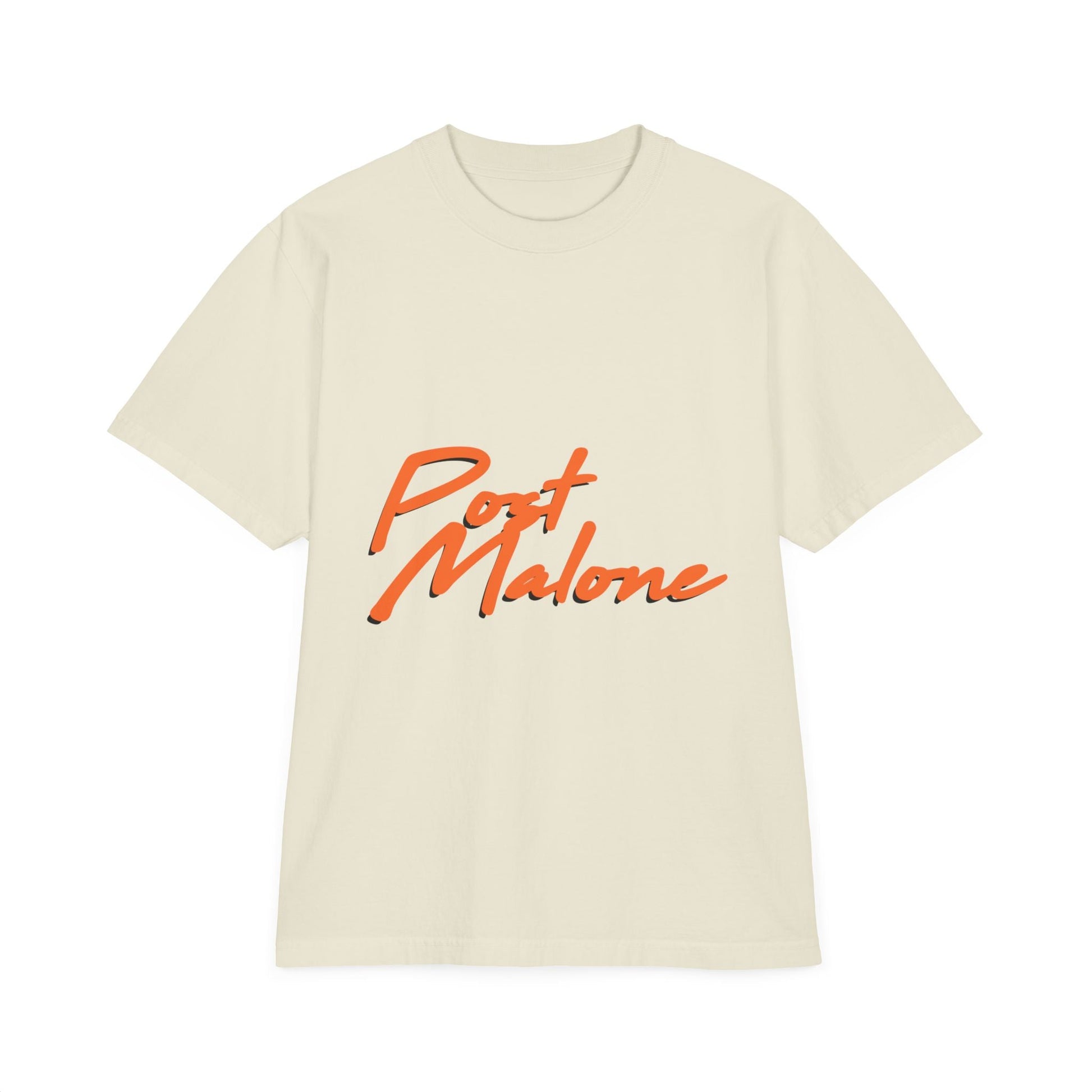Unisex Garment-Dyed Drop-Shoulder T-Shirt – Post Malone Name Design Printify