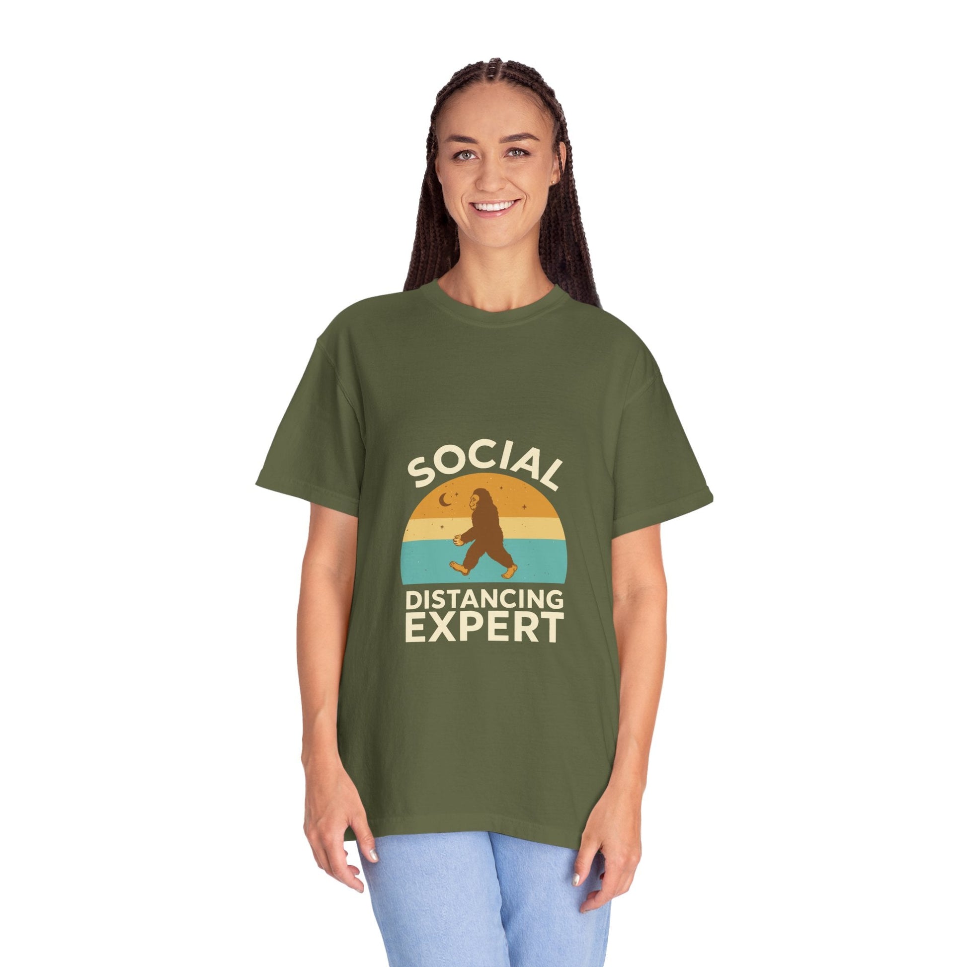 Dyed T-shirt – Snazzy Social Distance Edition Printify