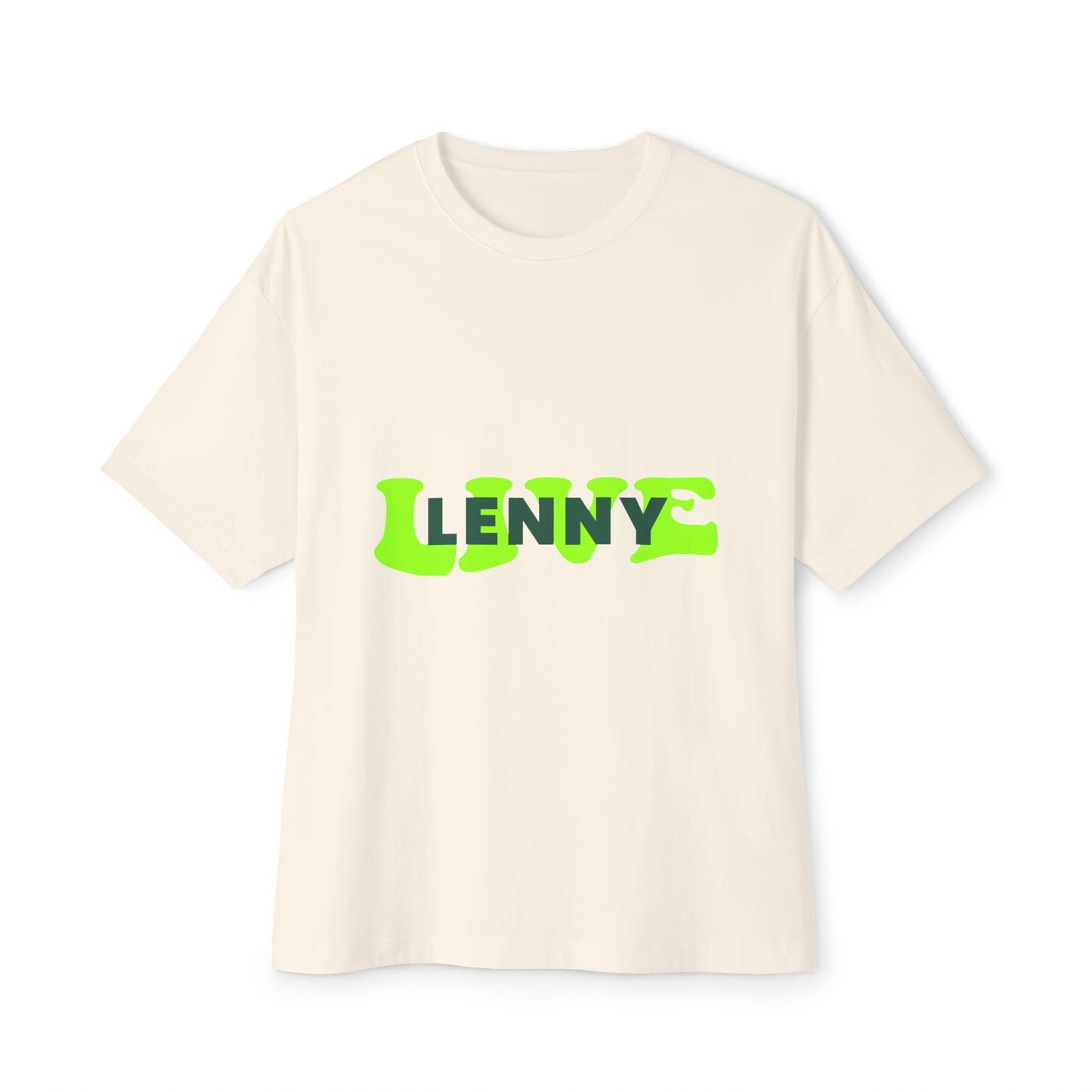 Live Lenny Pop Unisex Oversized Boxy tee Printify