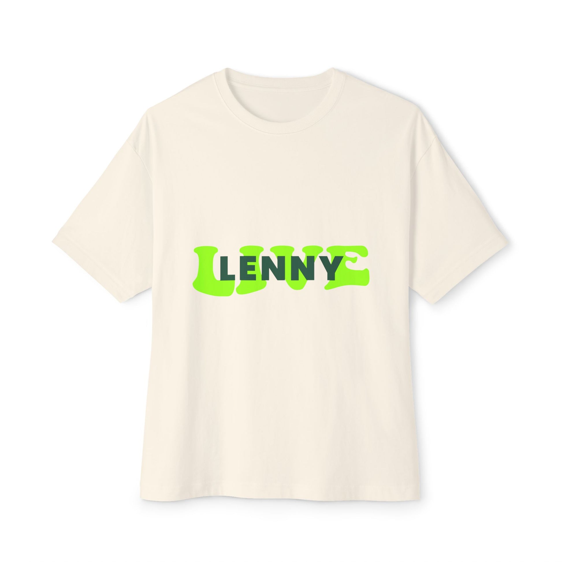 Live Lenny Pop Unisex Oversized Boxy tee Printify