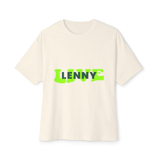 Live Lenny Pop Unisex Oversized Boxy tee Printify