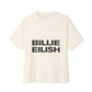 Billie Eilish Inspired Oversized T-Shirt – Stacked Glow Text Edition Printify