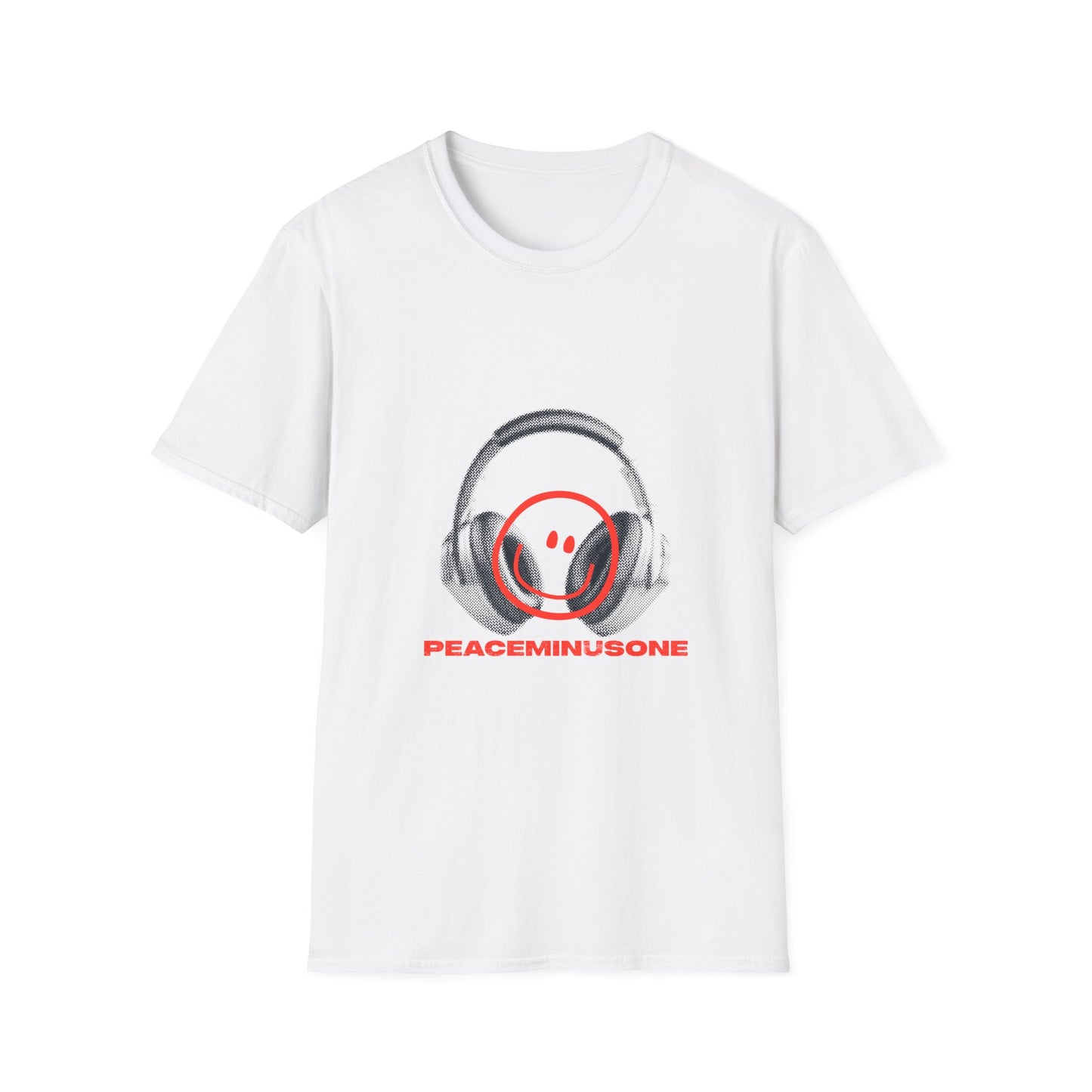 Smiley Beats Graphic Unisex Softstyle Tee - snazzymerch