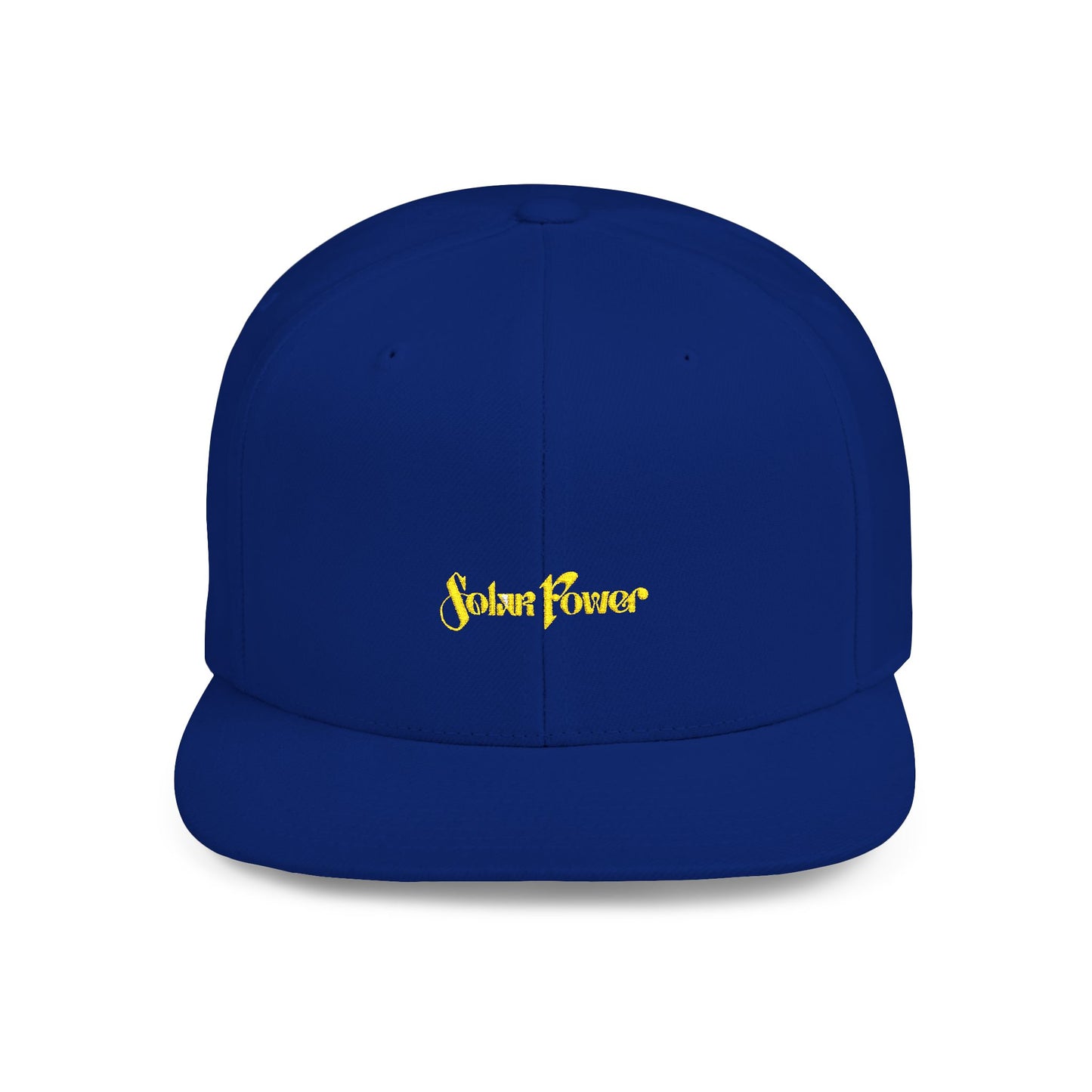 Solar Power Retro Flat Bill Snapback - snazzymerch