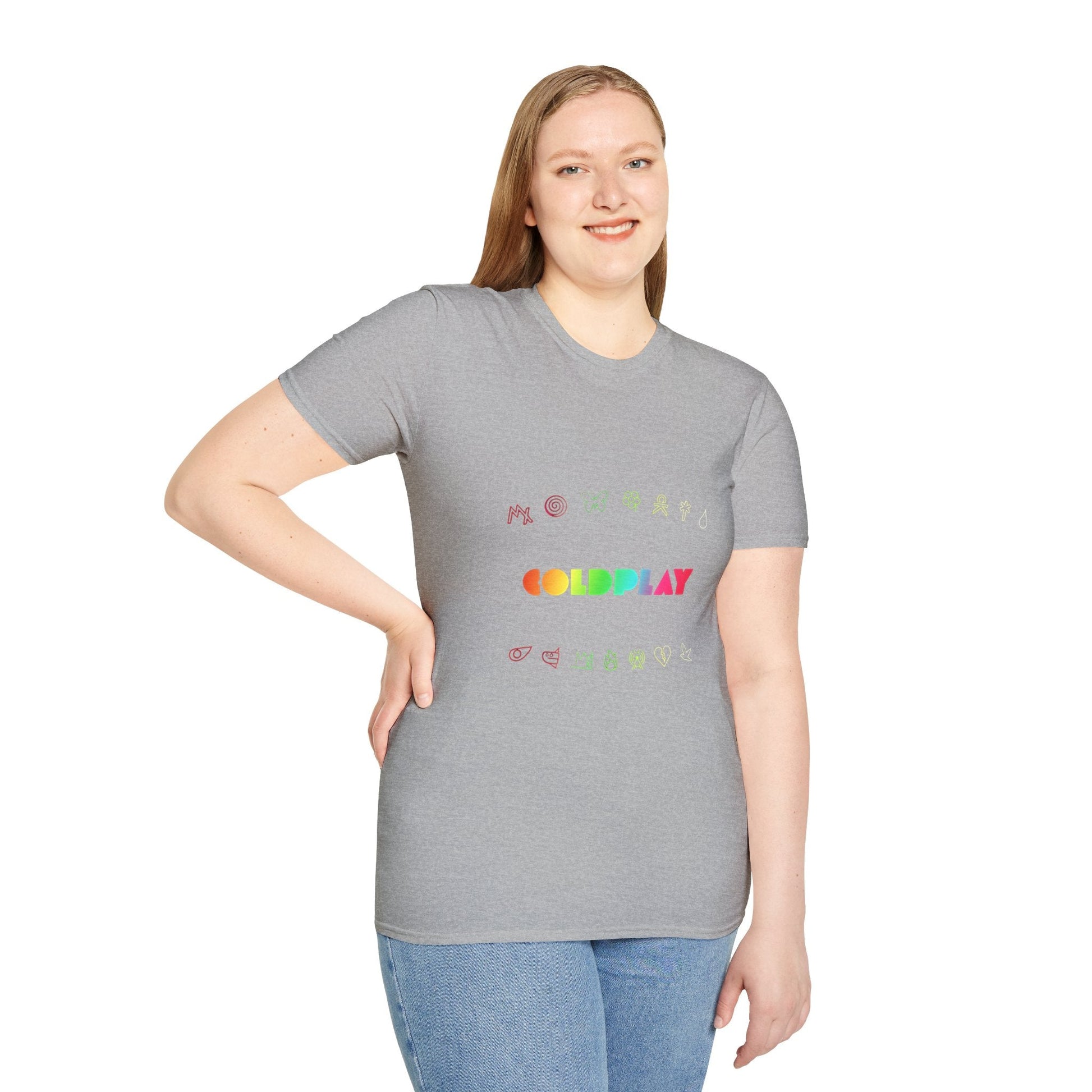 Unisex Softstyle T-Shirt Inspired by Coldplay’s Signage Printify