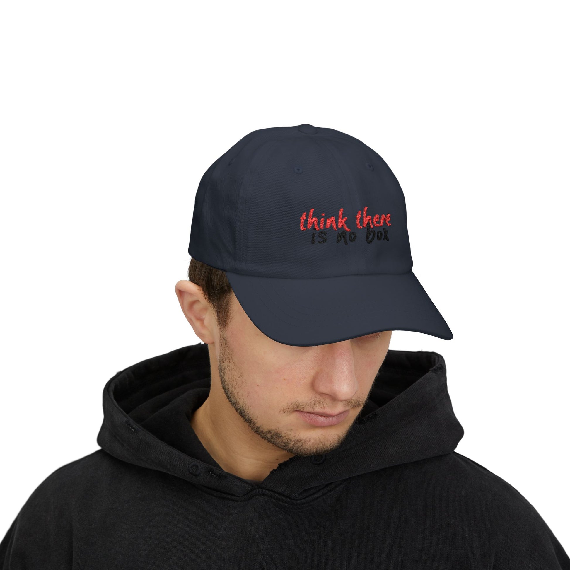 Think There Handwritten Classic Dad Cap - snazzymerch