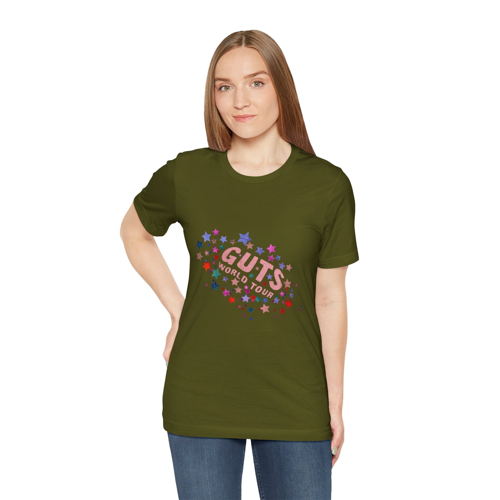 Olivia Rodrigo Unisex Jersey Short Sleeve Tee - Guts World Tour Printify