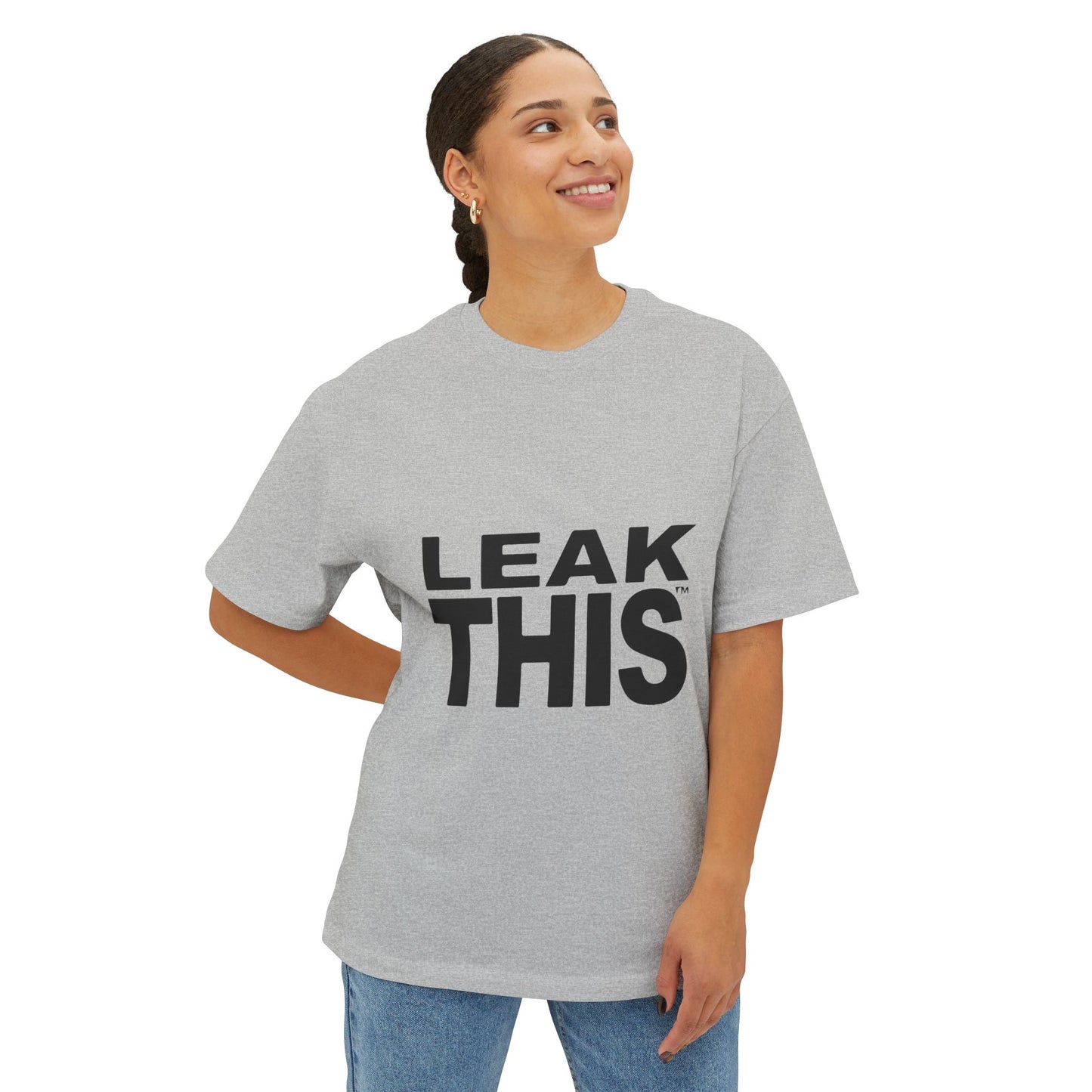 Bold Lettering Unisex Oversized Boxy Tee - snazzymerch