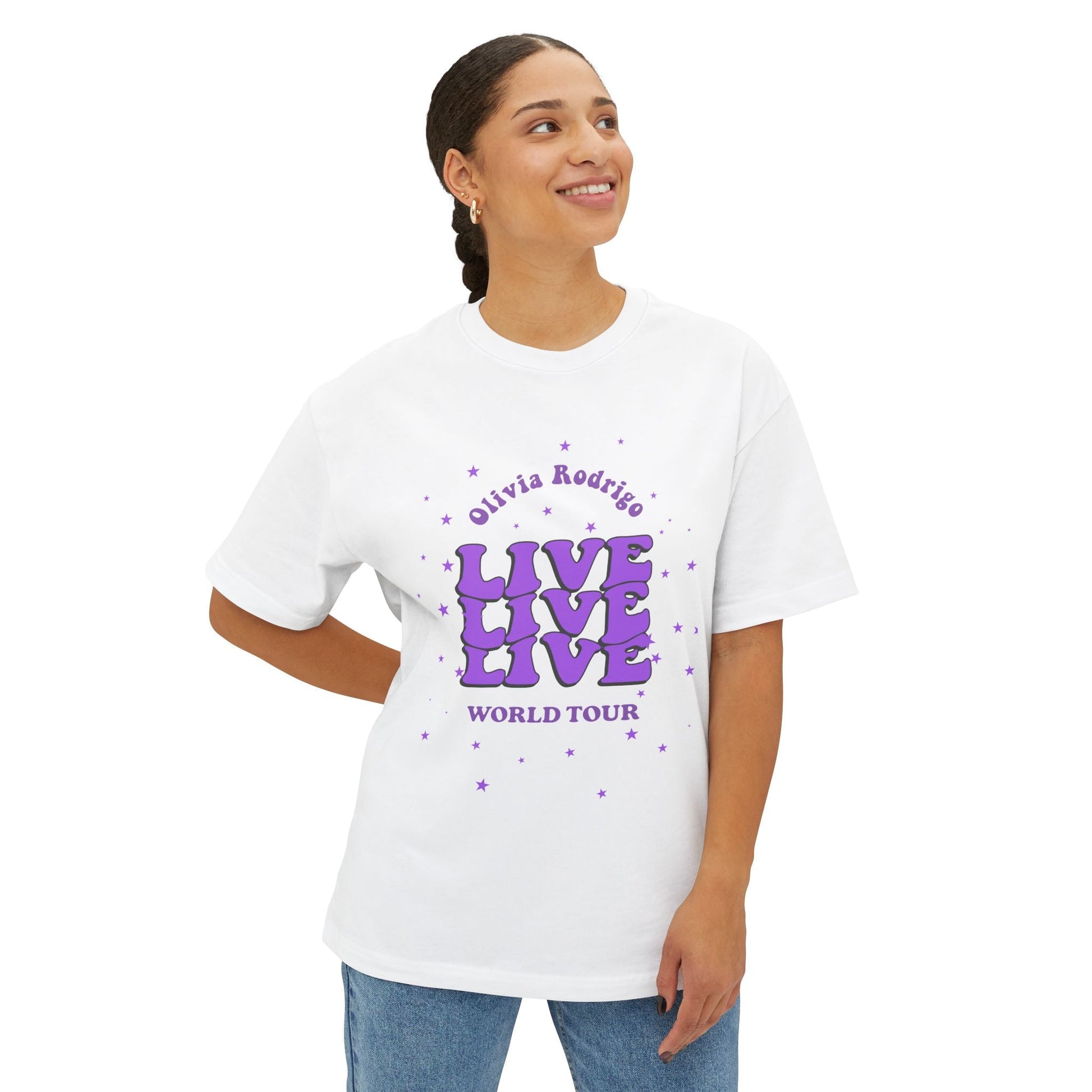 Olivia Rodrigo Live World Tour-Oversized Tee Printify
